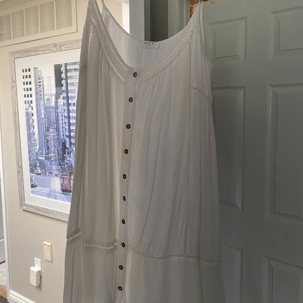 Koi White Summer Dress (Size XS)
